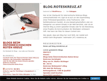 Tablet Screenshot of blog.roteskreuz.at
